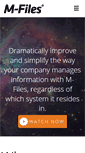 Mobile Screenshot of m-files.com